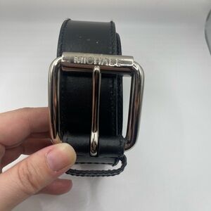 Micheal Kors Black Genuine Leather Belt- M